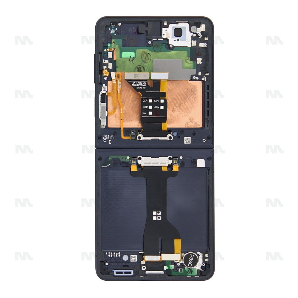 Samsung Galaxy Z Flip7 F766B Display And Digitizer With Frame Jet Black Service Pack