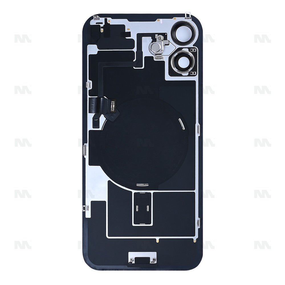 For iPhone 16 Plus Extra Glass With NFC, Enlarged Camera Frame Pink Pulled