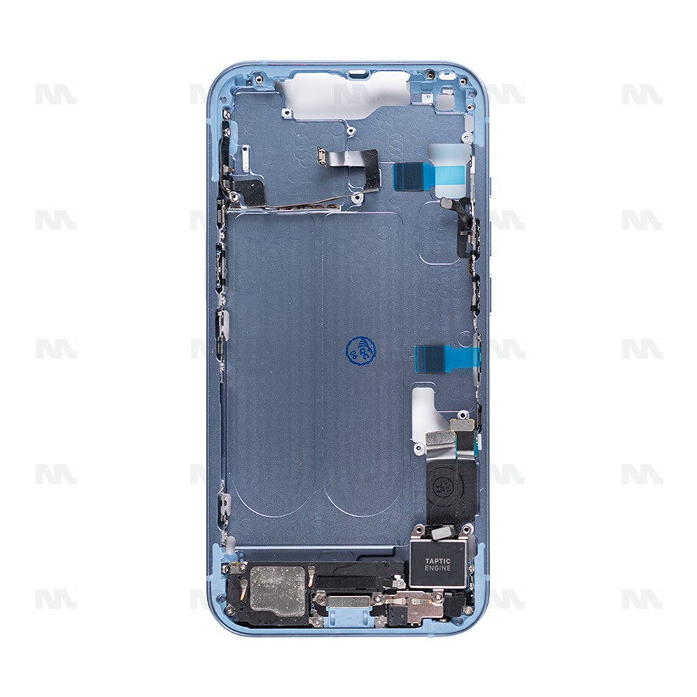Telaio Centrale Blu per iPhone 14 - Ricambio Originale, Parte Intermedia