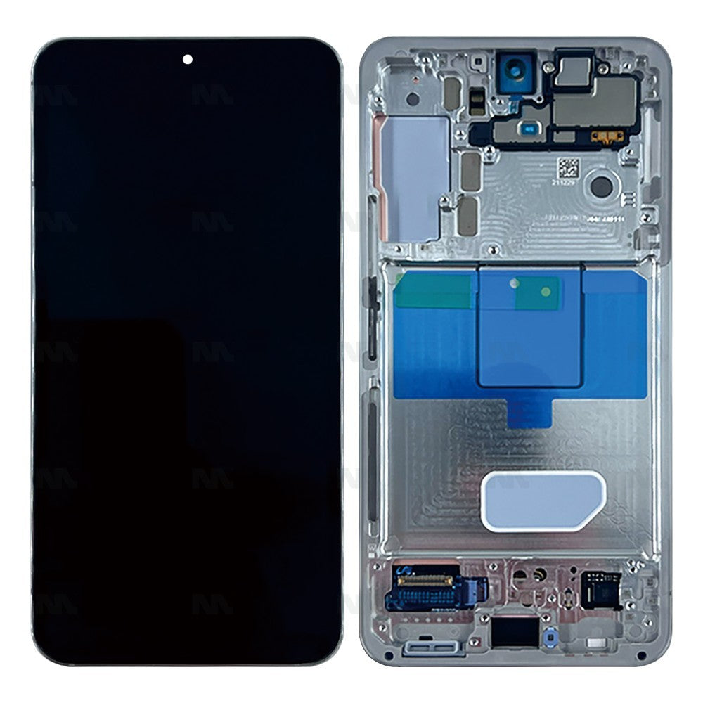 Samsung Galaxy S22 S901B Display And Digitizer With Frame Phantom White, Cream,Sky Blue Service Pack