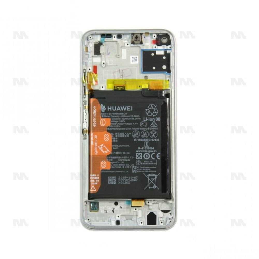 Huawei P40 Lite (JNY-LX1) OEM Service Part Screen Incl. Battery (02353KFV) - Breathing Crystal