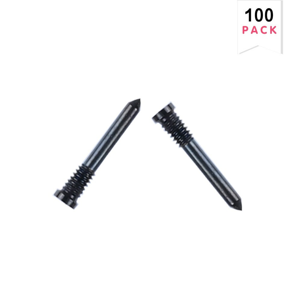 For iPhone 16, 16 Plus, 16 Pro, 16 Pro Max Bottom Screws Black (100-Pack)