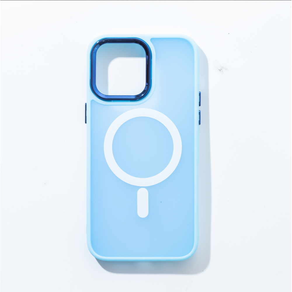 Magnetic Case For iPhone 13 Pro Max - Pastel Blue