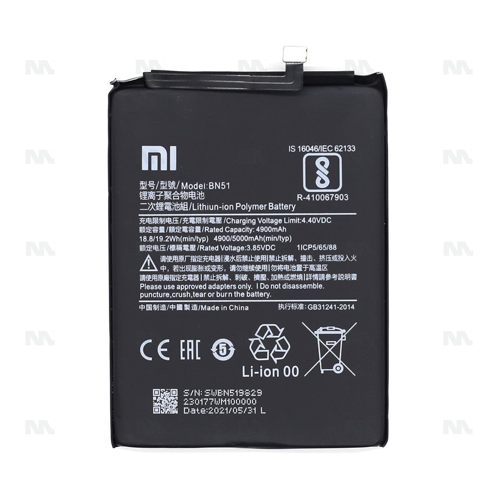 Xiaomi Redmi 8, Redmi 8A Battery BN51 OEM