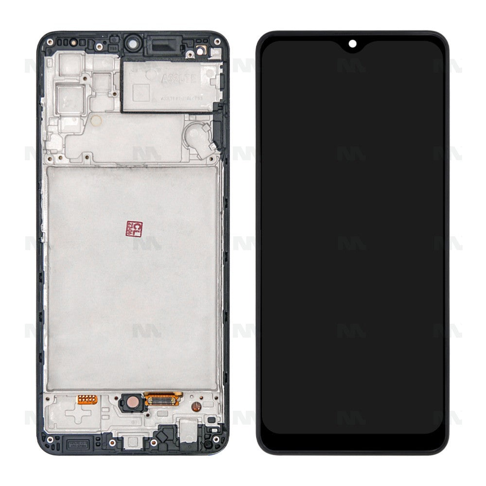 Samsung Galaxy M32 M325F Display And Digitizer With Frame Black Soft-OLED