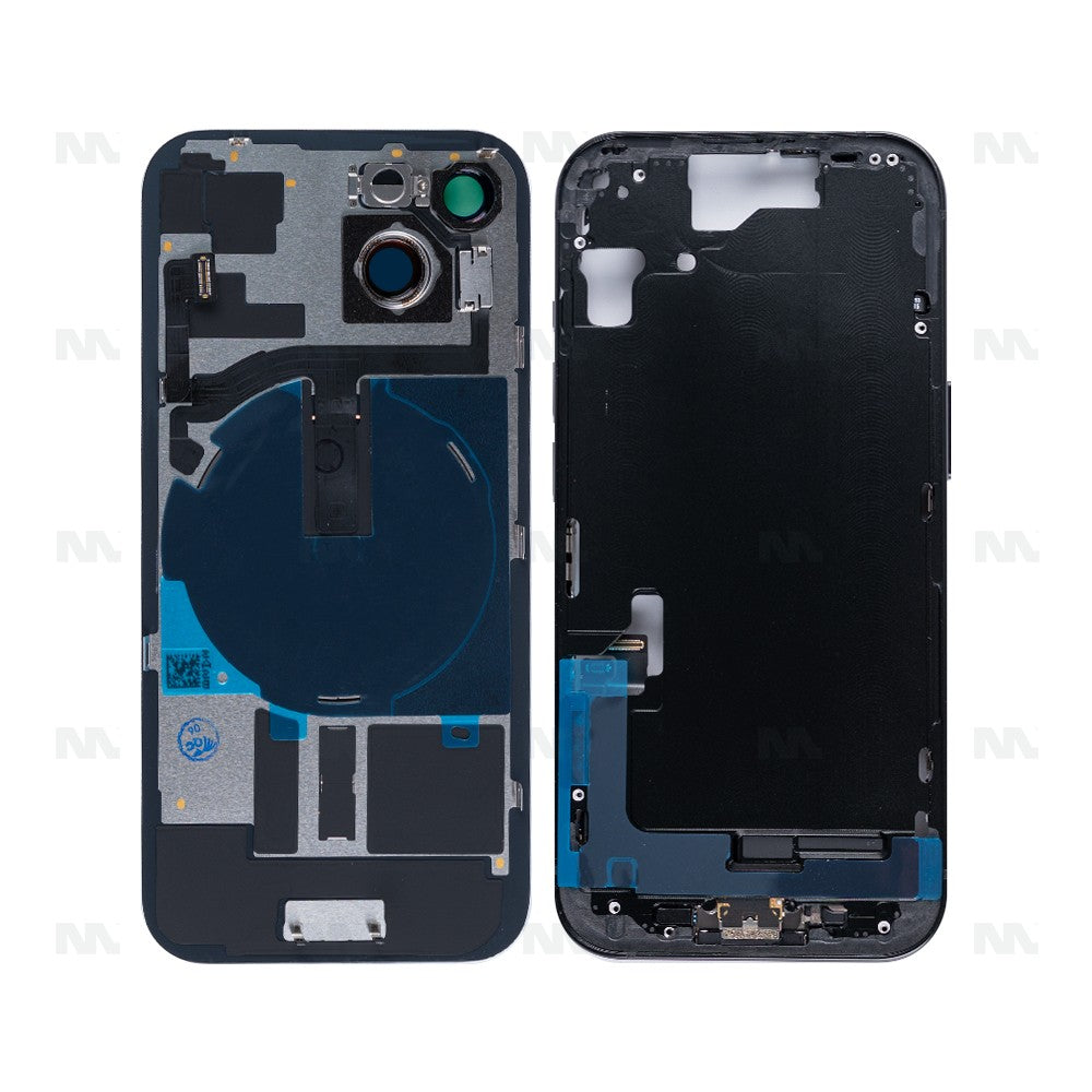 Scocca Completa iPhone 15 Nera Con Tutti I Componenti Minori Senza Batteria E Fotocamera Posteriore Ricambio