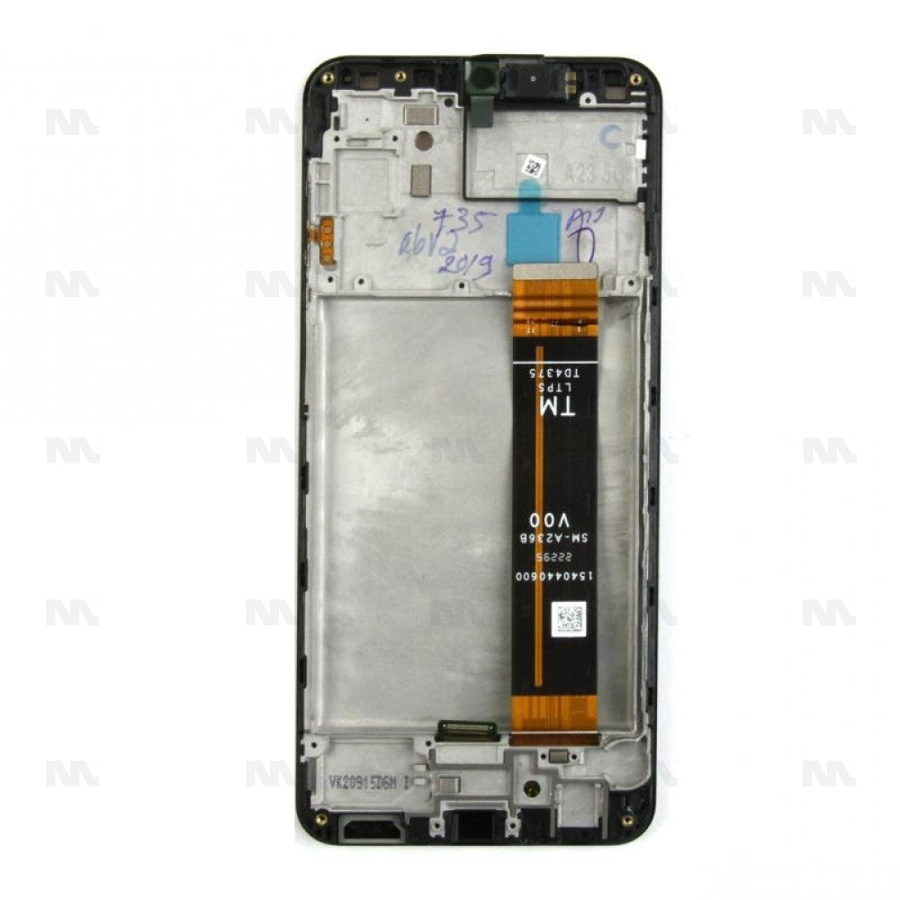 Display Completo com Moldura para Samsung Galaxy A23 5G (SM-A236B) Peça de Reposição Original GH82-29734A/GH82-29735A - Preto