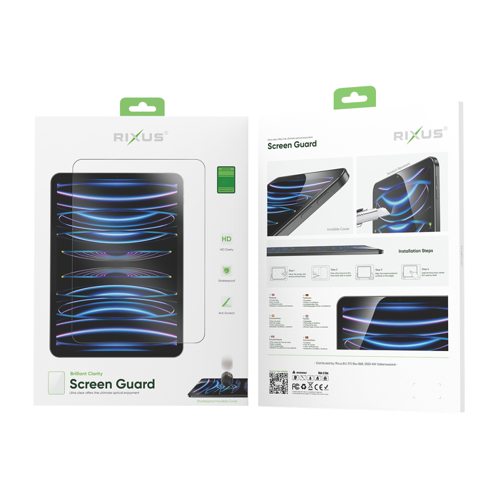 Rixus Screen Guard For Apple iPad Mini 1 7.9 inch (2012), Mini 2 7.9 inch (2013), Mini 3 7.9 inch (2014) Clear