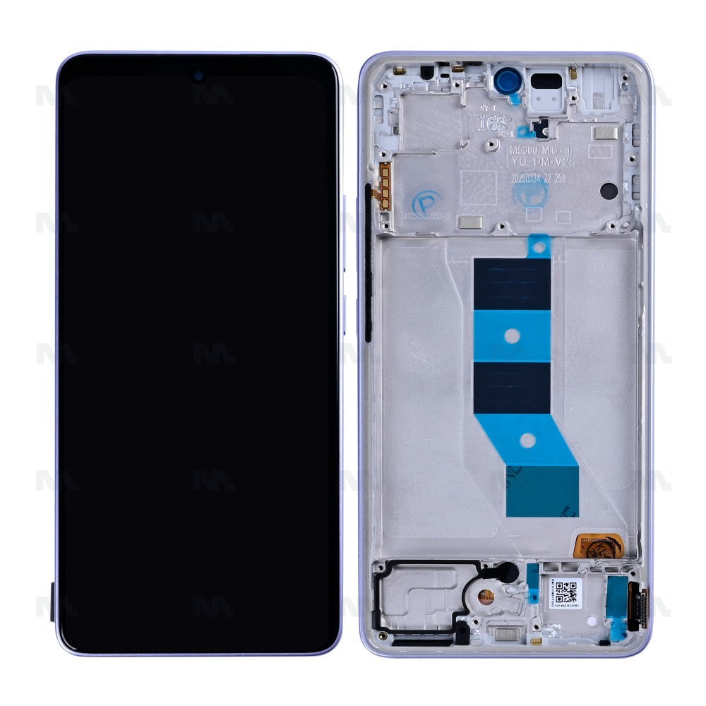 Xiaomi Redmi Note 14 5G (Global) Display And Digitizer With Frame Lavender Purple OEM