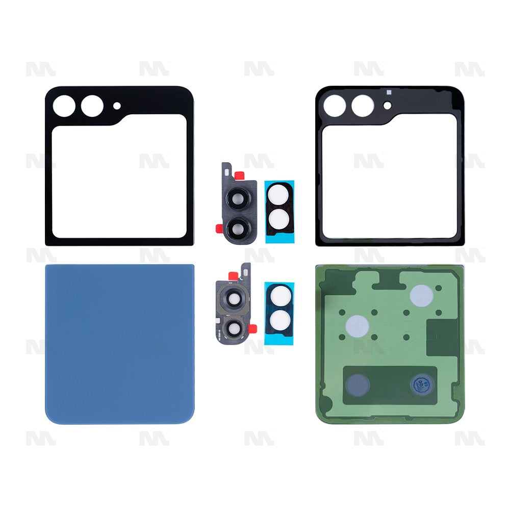 Samsung Galaxy Z Flip5 F731B Back Cover Set With Lens Blue OEM