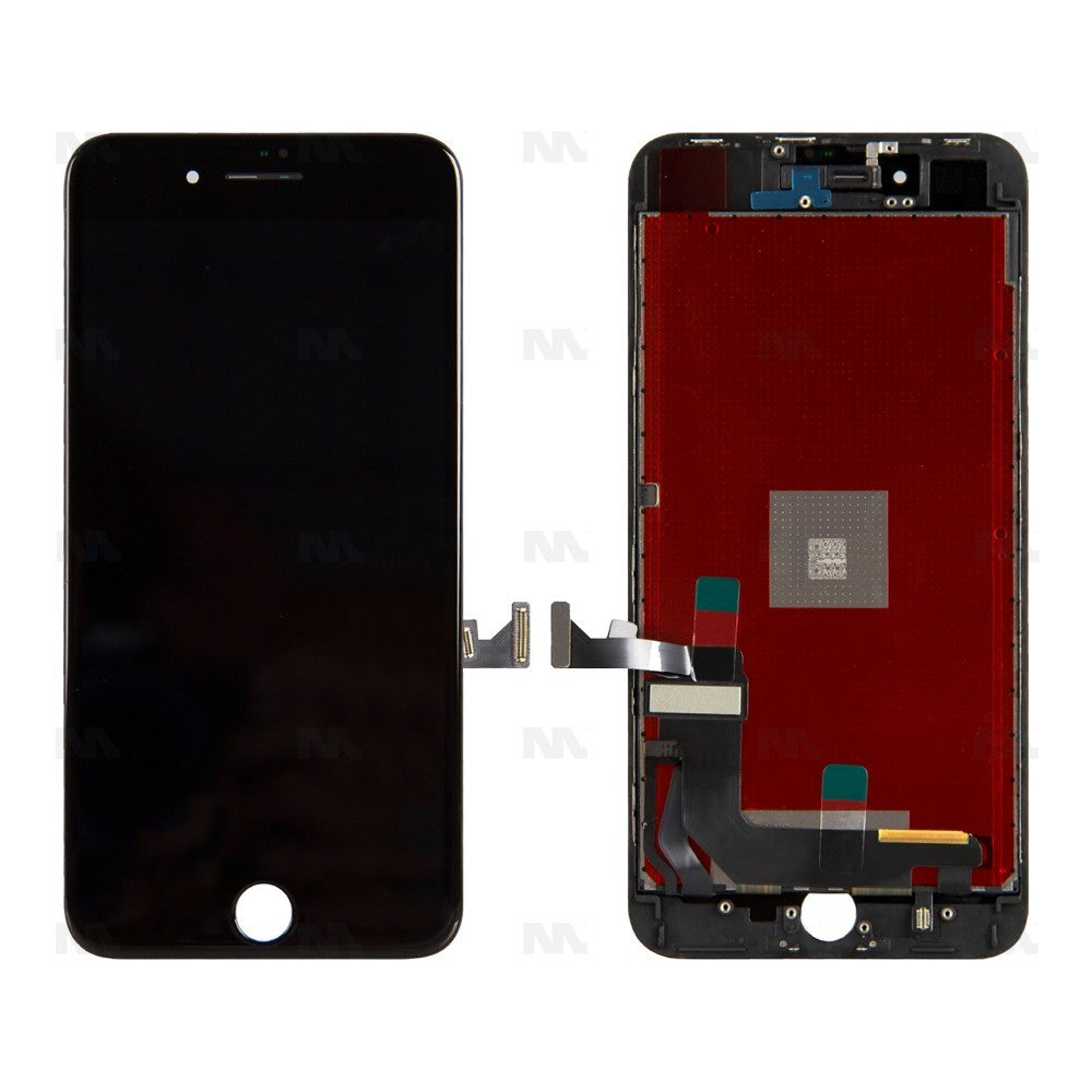 Display Preto Compatível para iPhone 8 Plus - Peça de Substituição Original