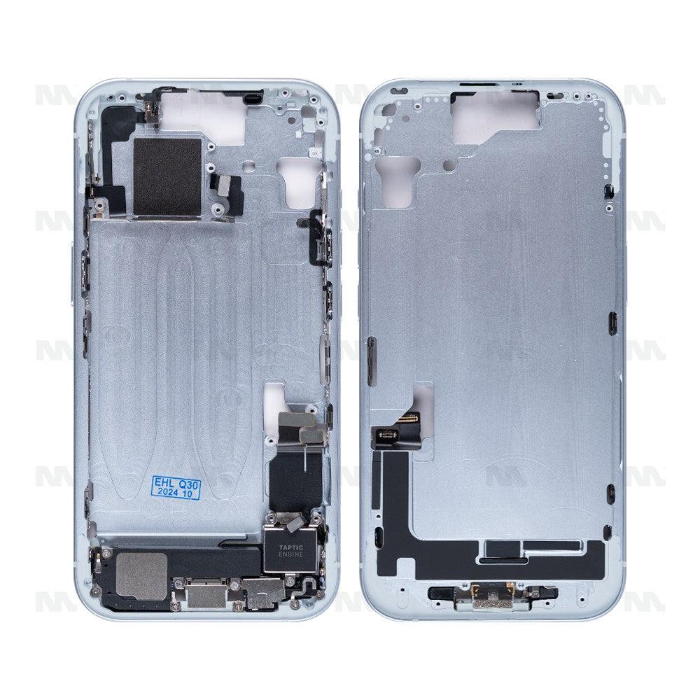 Telaio Centrale Blu per iPhone 15 - Ricambio Originale, Parte Intermedia