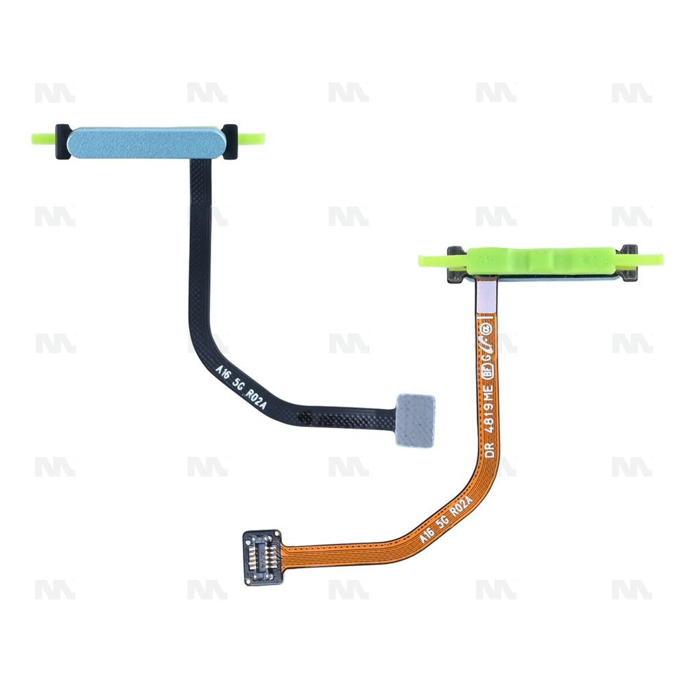 Samsung Galaxy A16 5G A166B Fingerprint Sensor Flex Light Green OEM