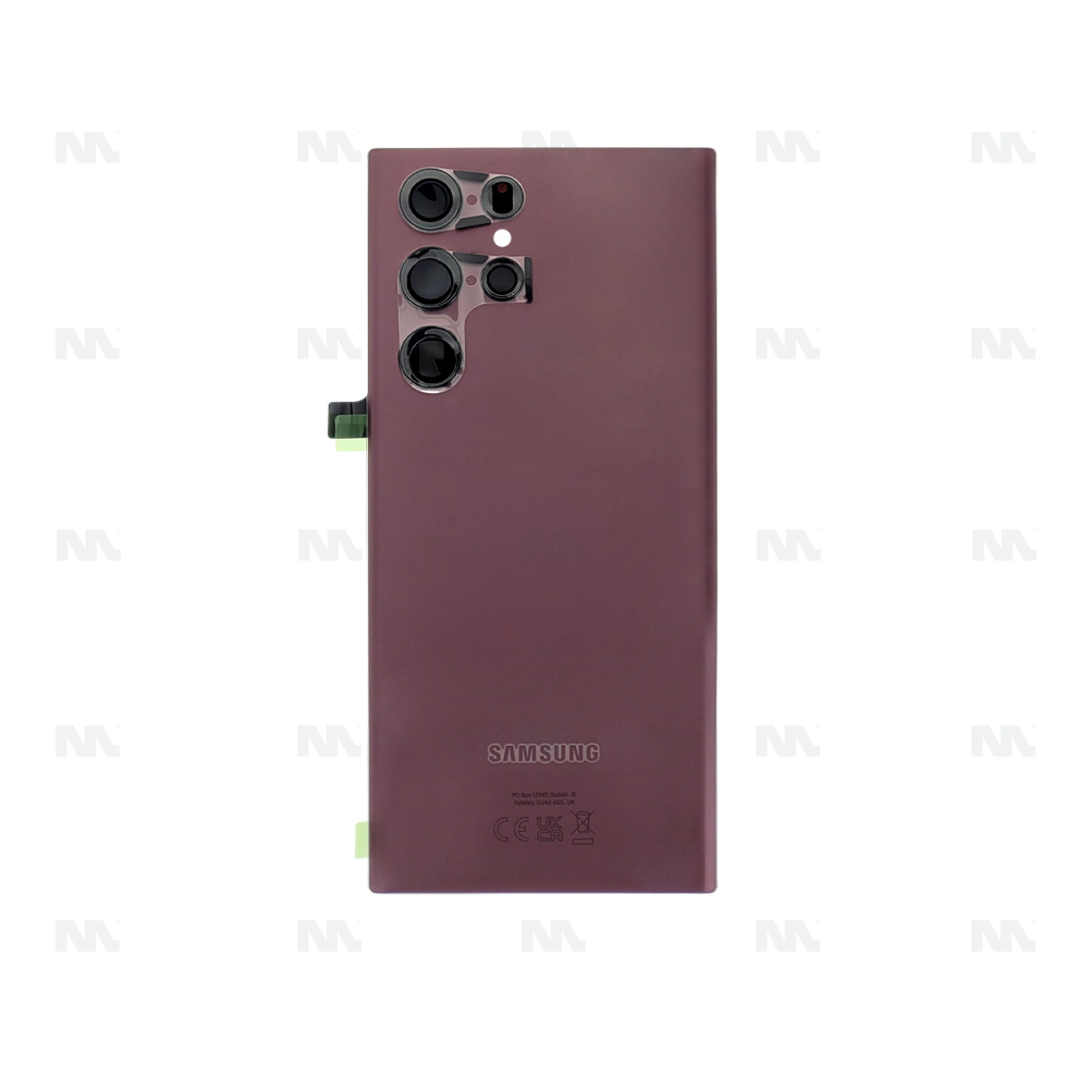 Samsung Galaxy S22 Ultra S908B Back Cover With Lens Burgundy Original