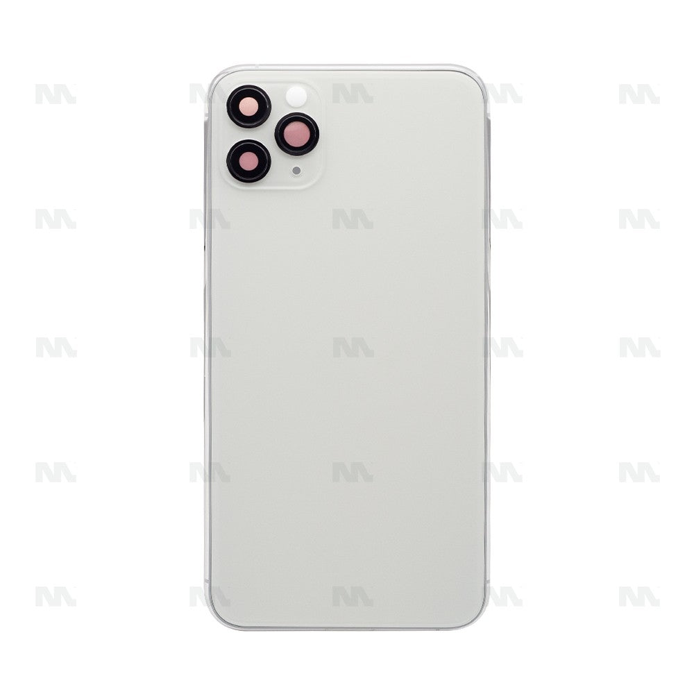 For iPhone 11 Pro Max Complete Housing Incl. All Small Parts Without Battery and Back Camera (White)