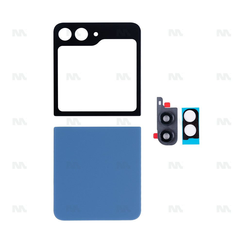 Samsung Galaxy Z Flip5 F731B Back Cover Set With Lens Blue OEM