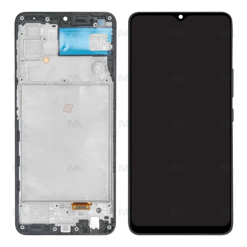 Samsung Galaxy A22 A225F Display And Digitizer With Frame Black Soft-OLED