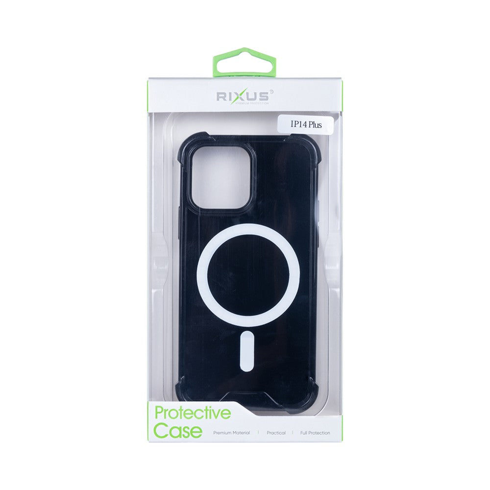 Rixus Anti-Burst Case With Magsafe For Apple iPhone 14 Plus Black