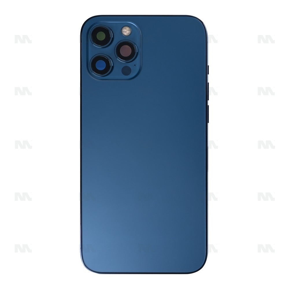 For iPhone 12 Pro Max Complete Housing incl. All Small Parts Without Battery Pacific Blue