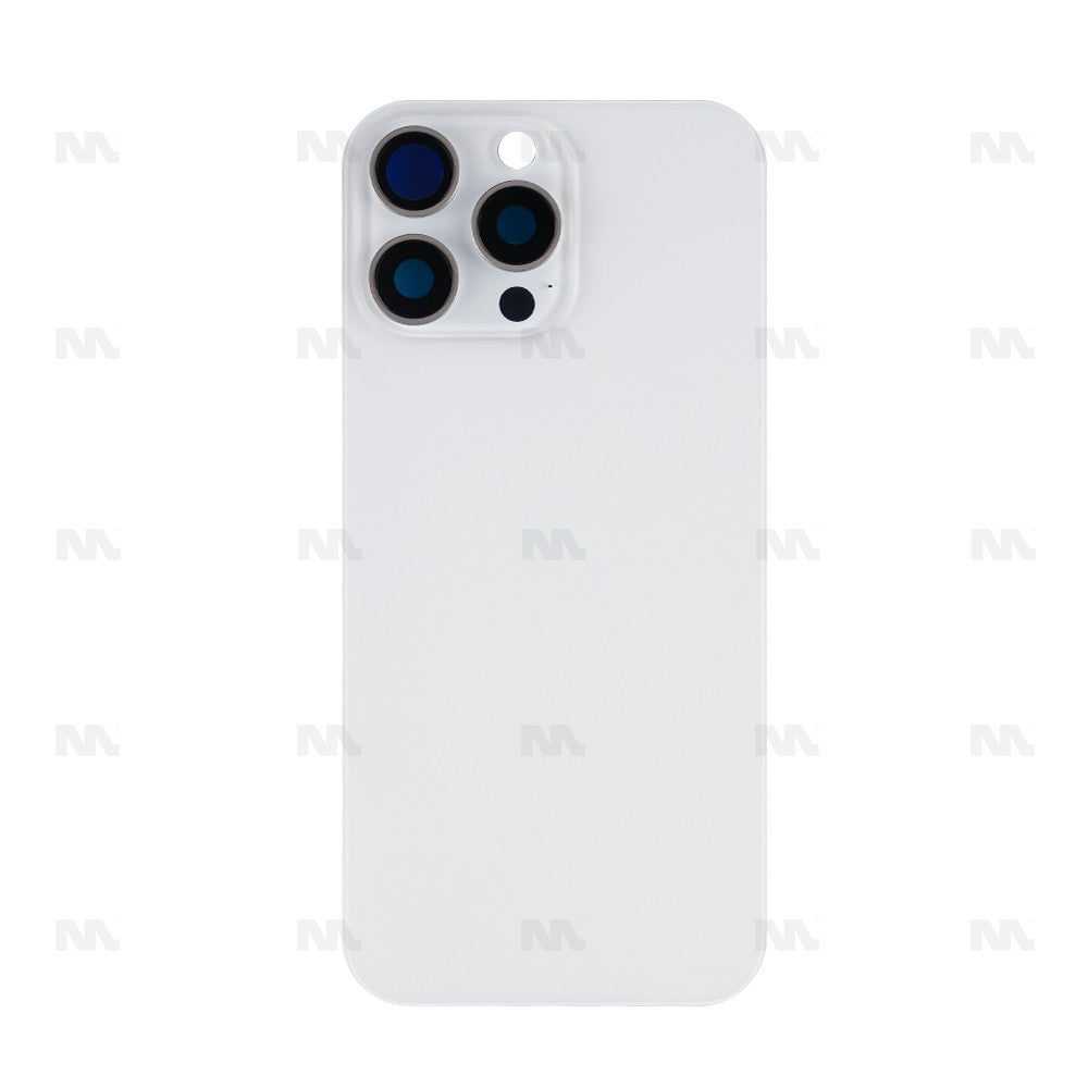 Vetro Extra per iPhone 16 Pro Max Senza NFC Cornice Fotocamera Ingrandita Bianco Titanio Ricambio