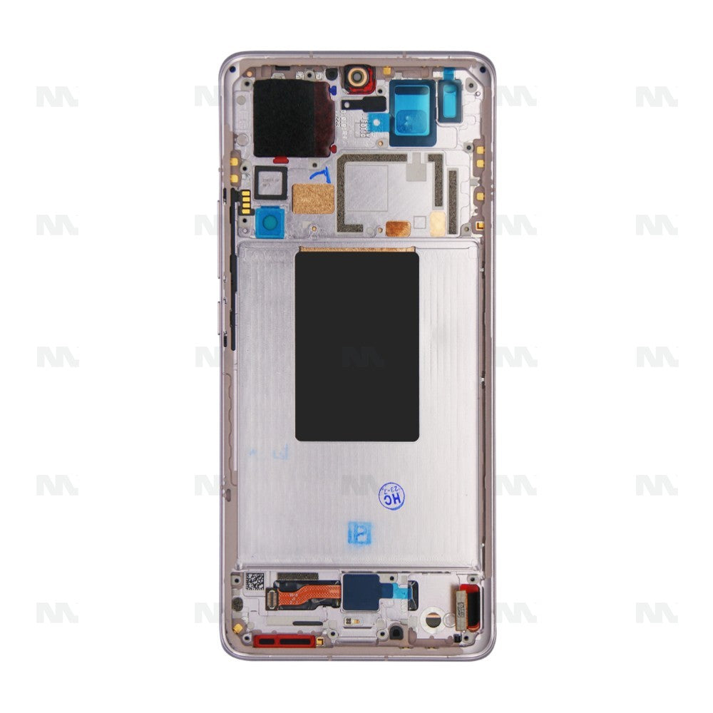 Display e Digitador com Moldura Original Xiaomi 12 Pro (2201122C) Roxo Peça de Substituição