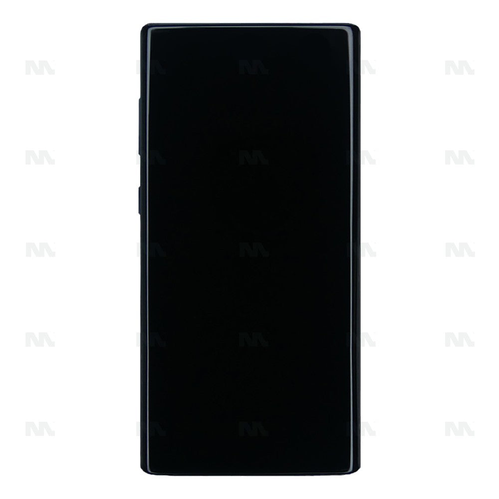 Samsung Galaxy Note 10 N970F Display And Digitizer With Frame Aura Black Service Pack