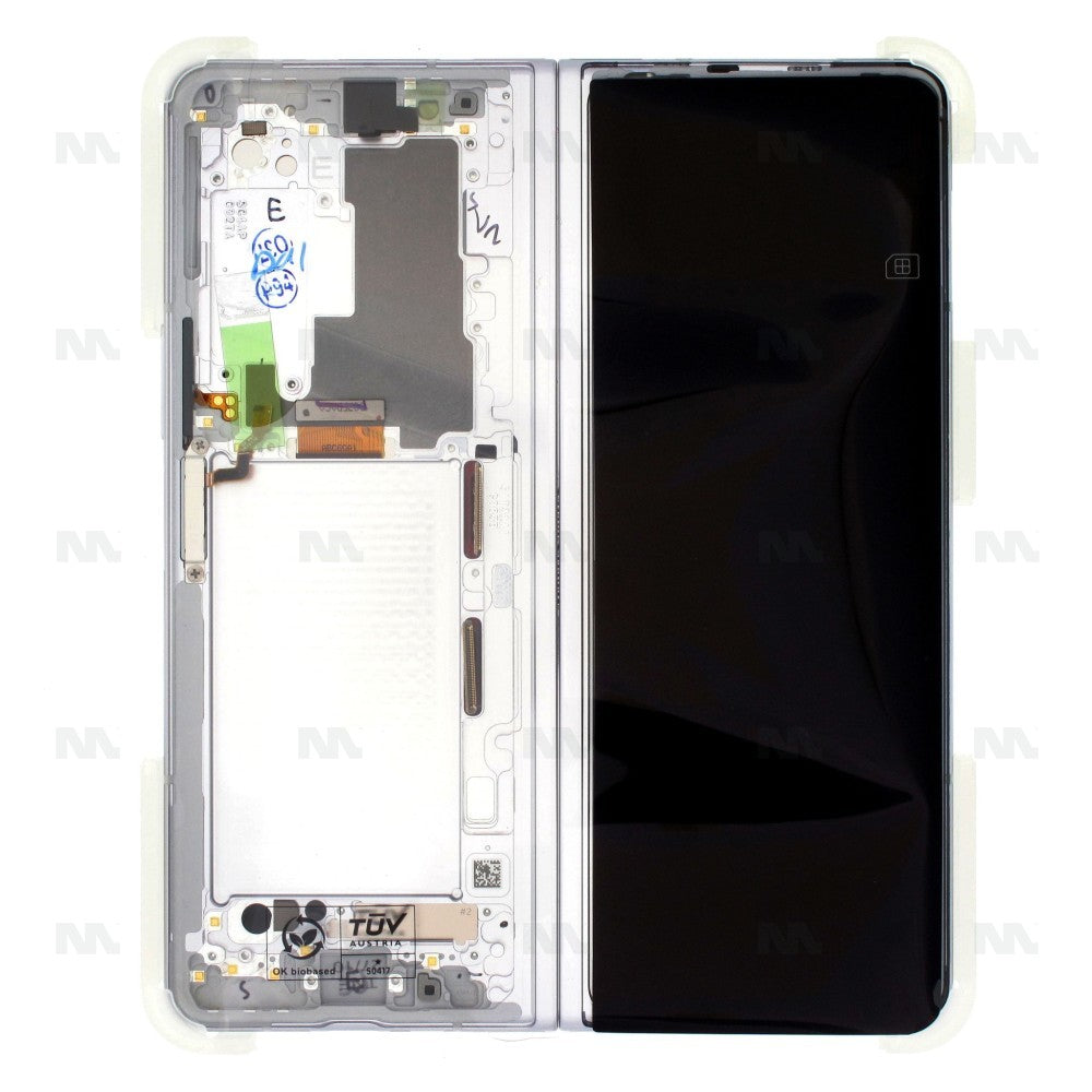 Samsung Galaxy Z Fold3 F926B Display And Digitizer With Frame Phantom Silver Service Pack