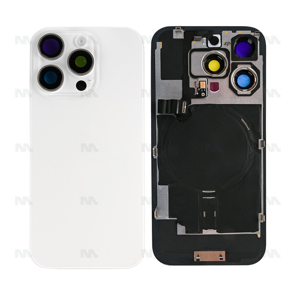 For iPhone 16 Pro Extra Glass With NFC, Enlarged Camera Frame White Titanium