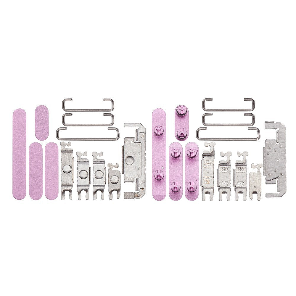For iPhone 16, 16 Plus Side Button Set (4 Pcs) Pink