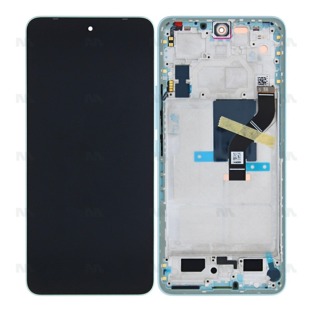 Display e Digitizer con Cornice Verde Originale per Xiaomi 12 Lite 2022 (2203129G) Ricambio OEM