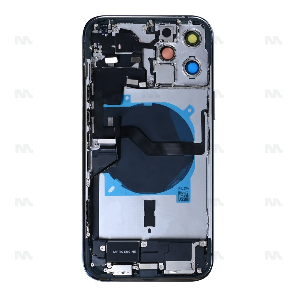 For iPhone 12 Pro Max Complete Housing incl. All Small Parts Without Battery Pacific Blue