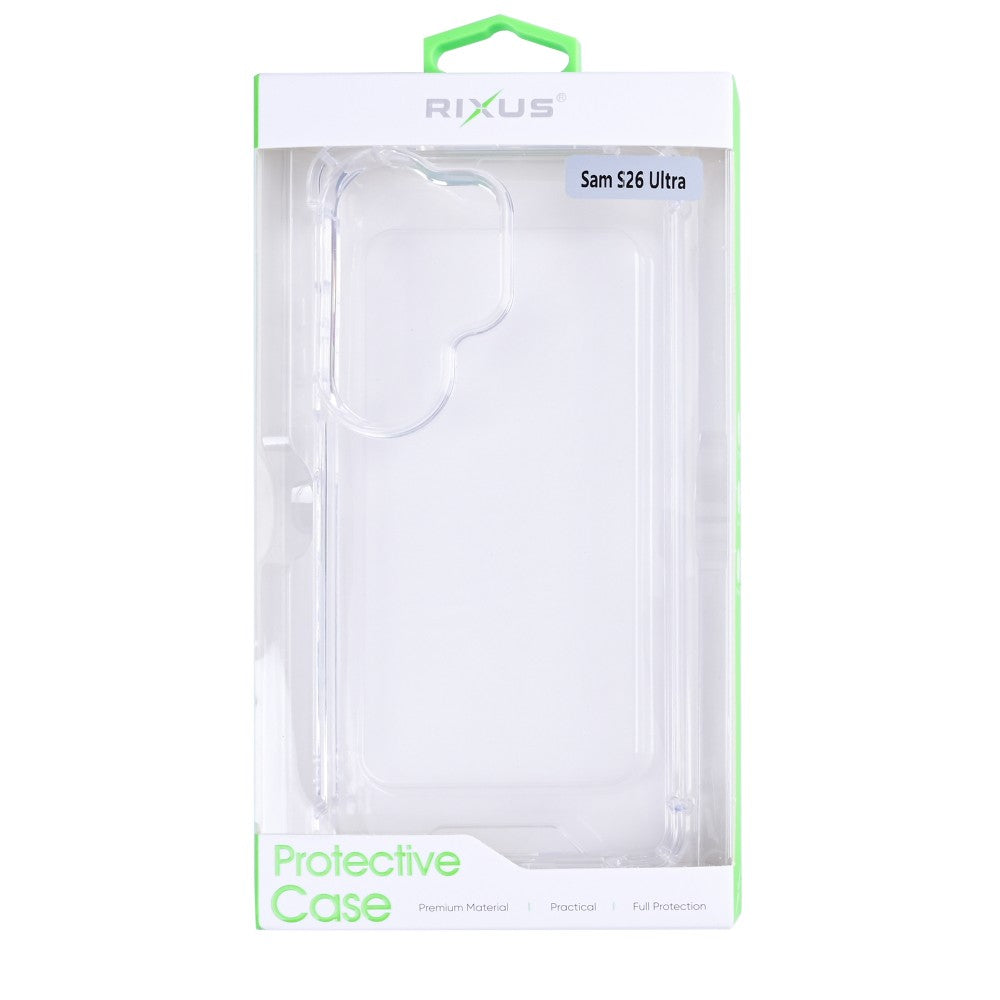 Rixus Anti-Burst Case For Samsung Galaxy S26 Ultra Transparent