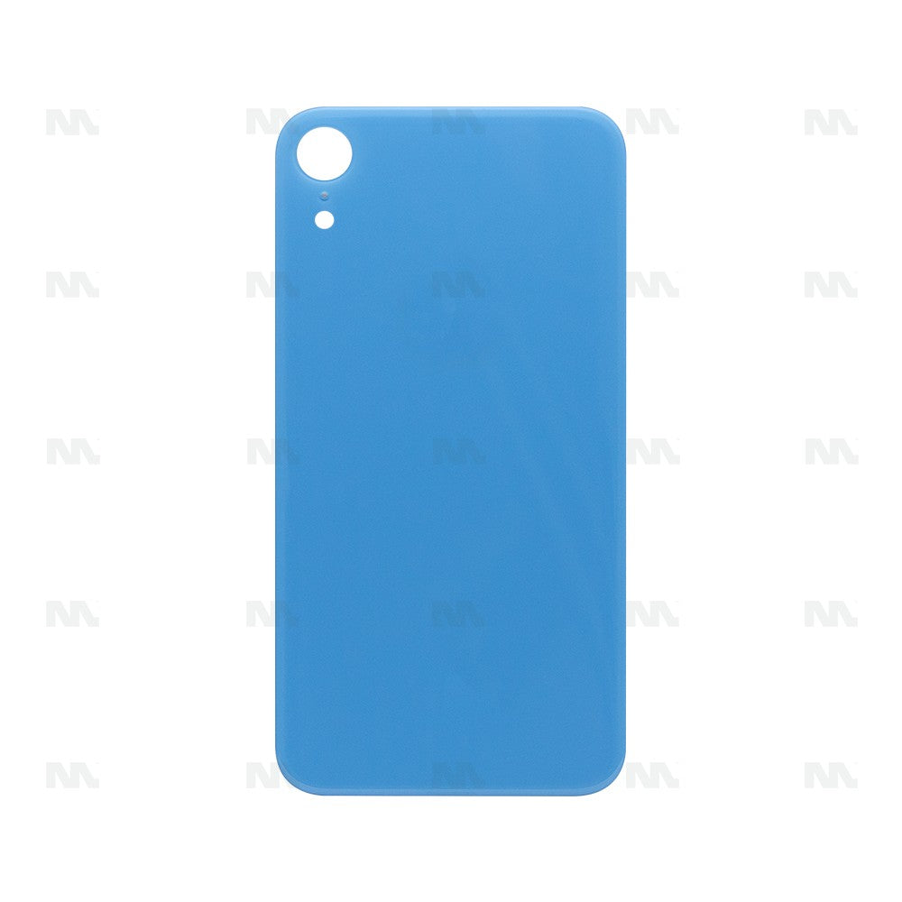 For Apple iPhone XR Back Glass, Enlarged Camera Frame Blue Compatible