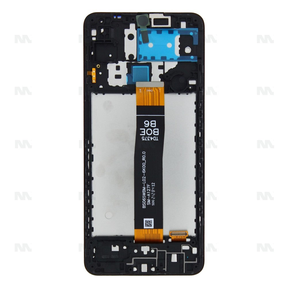 Samsung Galaxy A12 Nacho A127F Display And Digitizer With Frame Black Full OEM