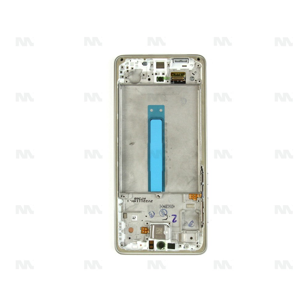 Pantalla y Digitalizador con Marco Blanco Samsung Galaxy A73 5G A736 Repuesto Original Servicio