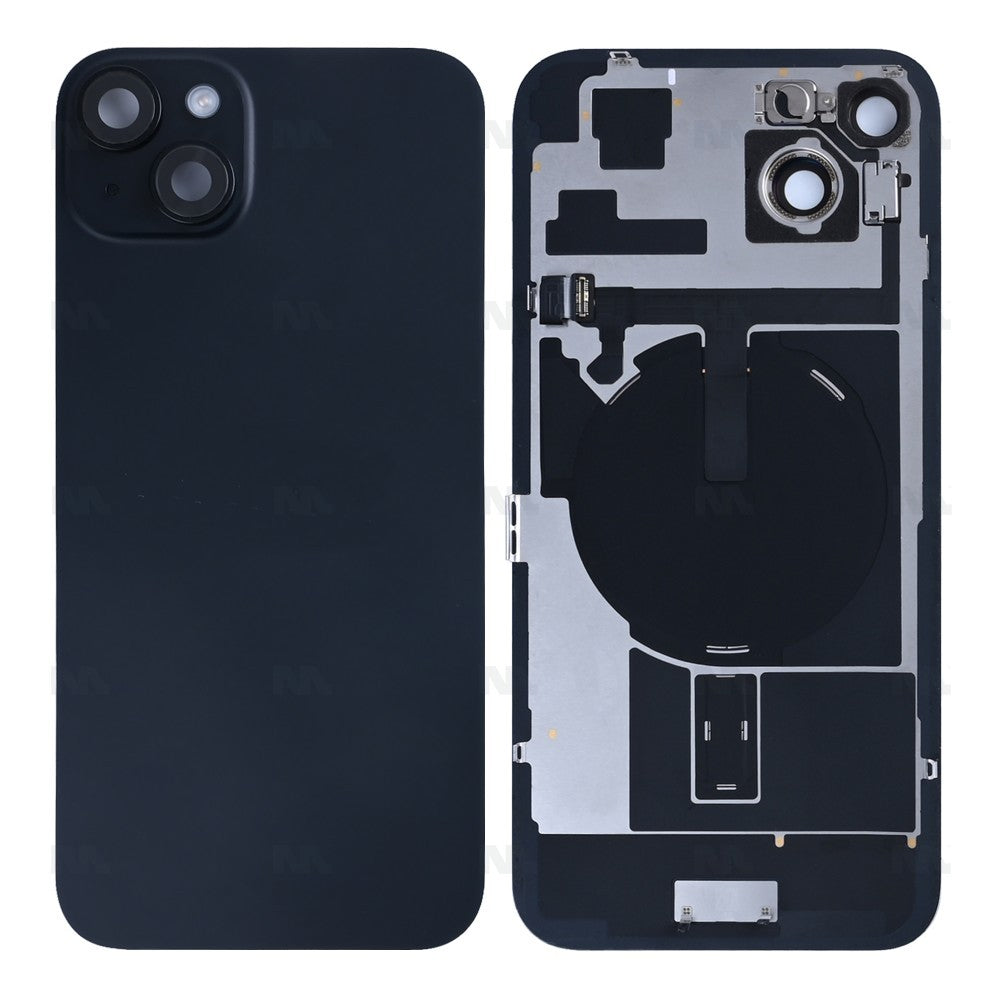 Vetro Extra Per iPhone 15 Plus Con NFC, Cornice Fotocamera Ingrandita Nera, Ricambio