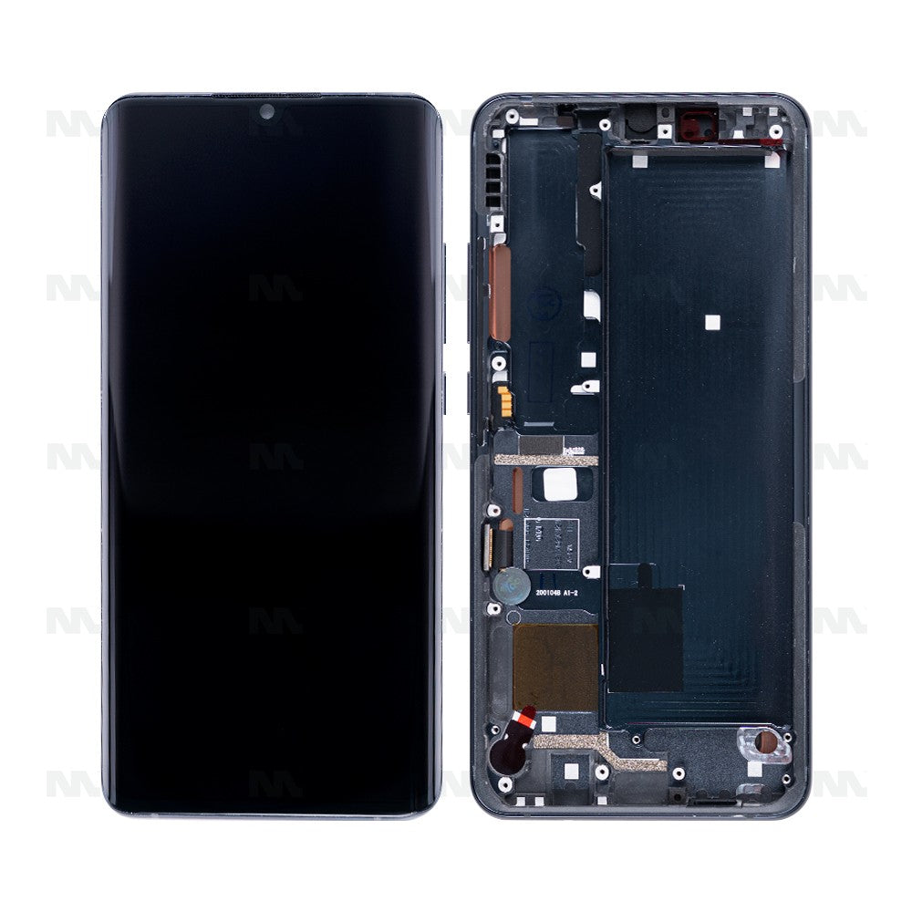 Xiaomi Mi Note 10, Mi Note 10 Pro Display and Digitizer With Frame Midnight Black OEM
