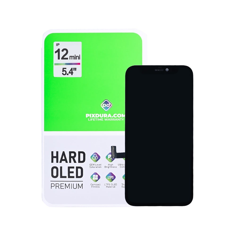 PIXDURA For iPhone 12 Mini Display And Digitizer Hard-OLED Premium (IC Removable)