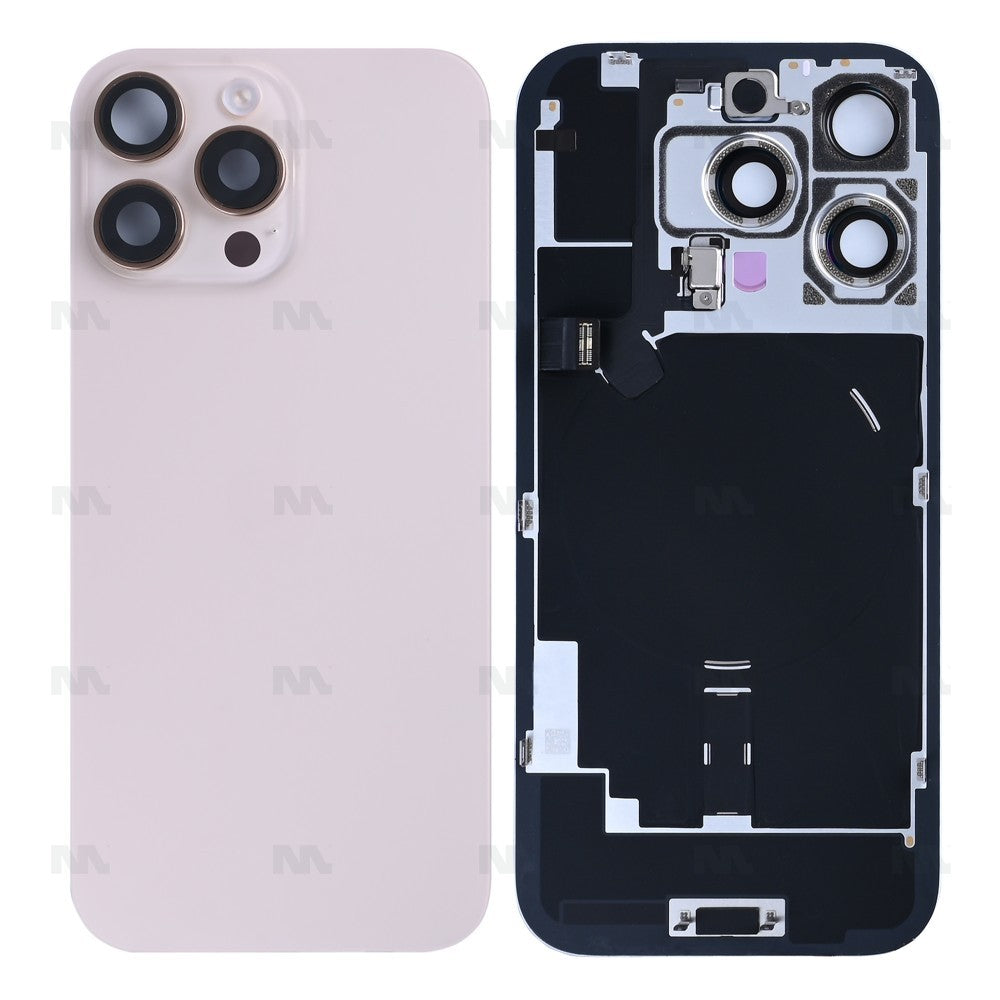 For iPhone 16 Pro Extra Glass With NFC, Enlarged Camera Frame Natural Titanium Pulled