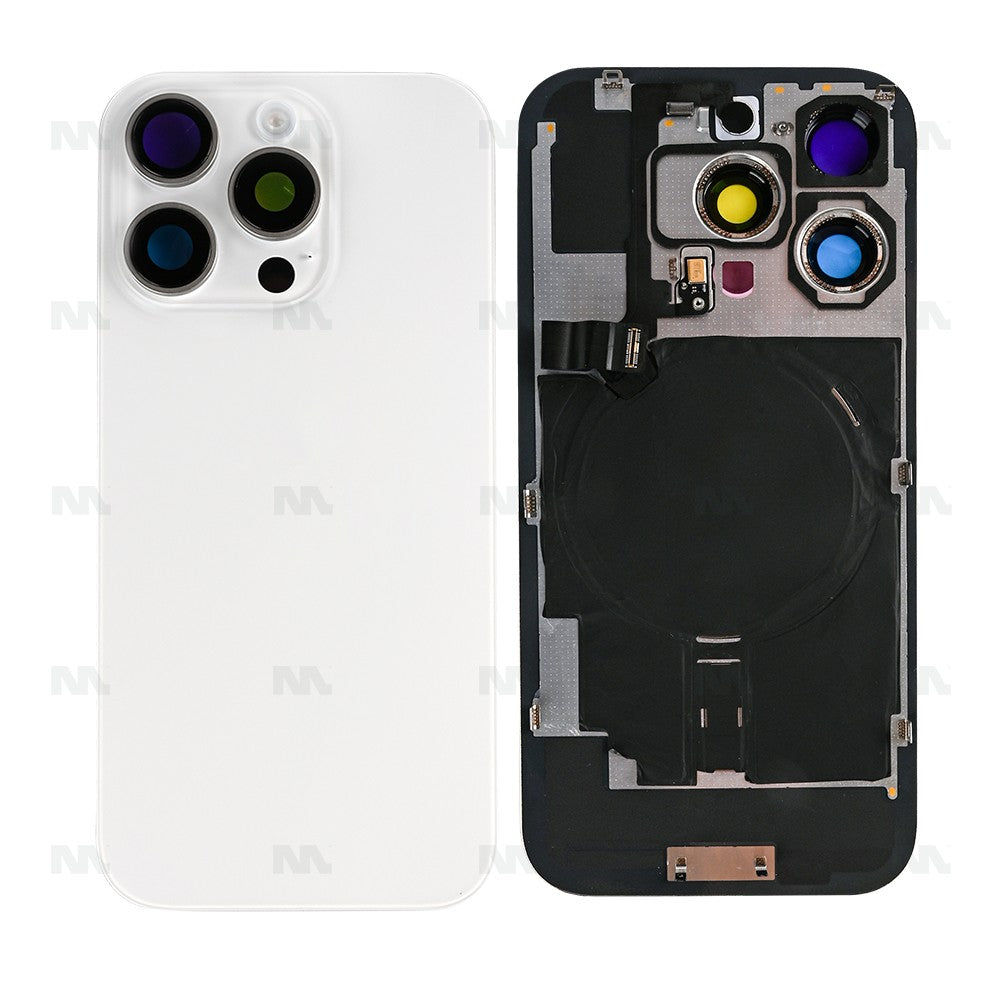 For iPhone 16 Pro Max Extra Glass With NFC, Enlarged Camera Frame White Titanium