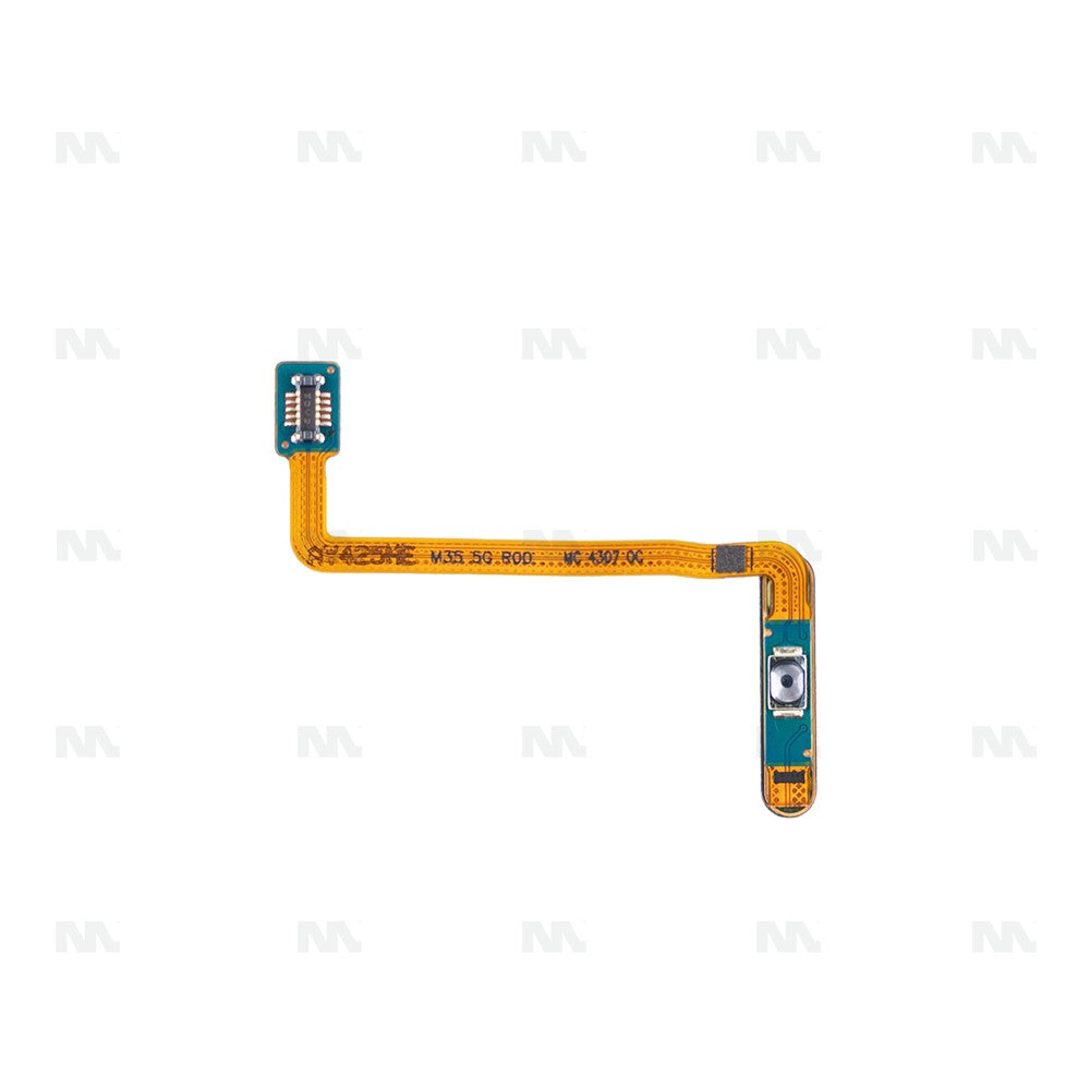 Samsung Galaxy M35 M356B Fingerprint Sensor Flex With Power Button Light Blue OEM