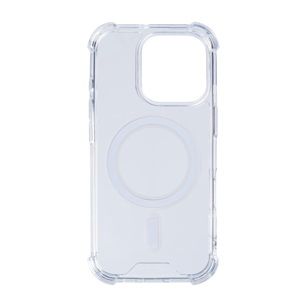Rixus Anti-Burst Case With MagSafe For Apple iPhone 16 Pro Transparent