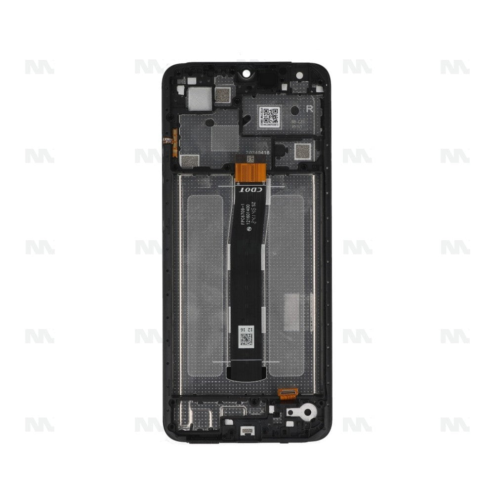 Xiaomi Redmi 12C (22120RN86G) Display And Digitizer With Frame Black Service Pack