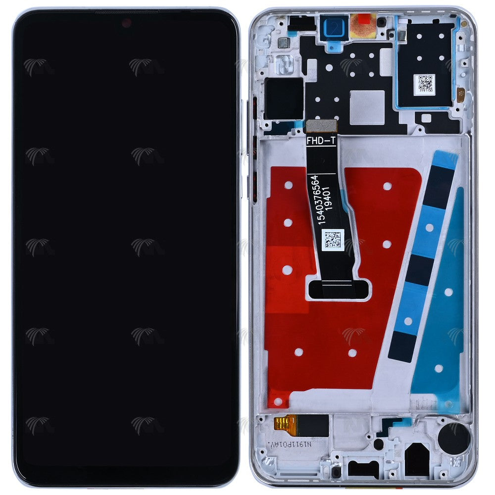 Huawei P30 Lite Display And Digitizer With Frame Pearl White Refurbished