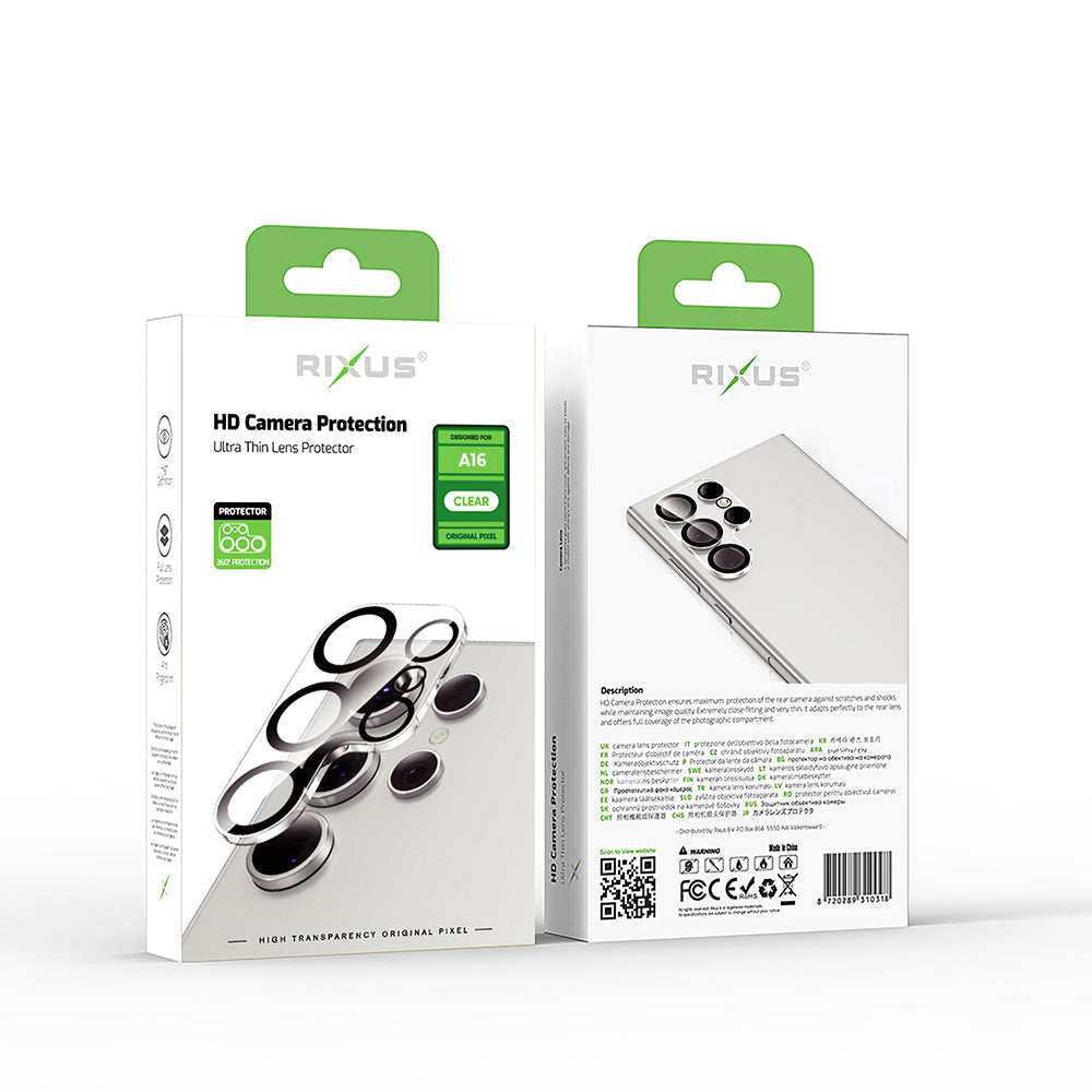 Rixus Clear HD Camera Tempered Glass For Samsung Galaxy A16