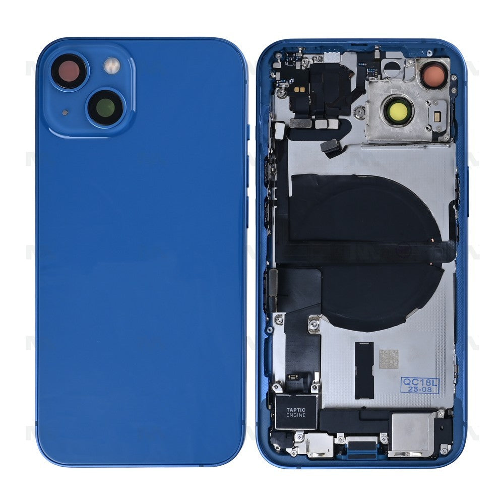 For iPhone 13 Complete Housing incl. All Small Parts Without Battery Blue