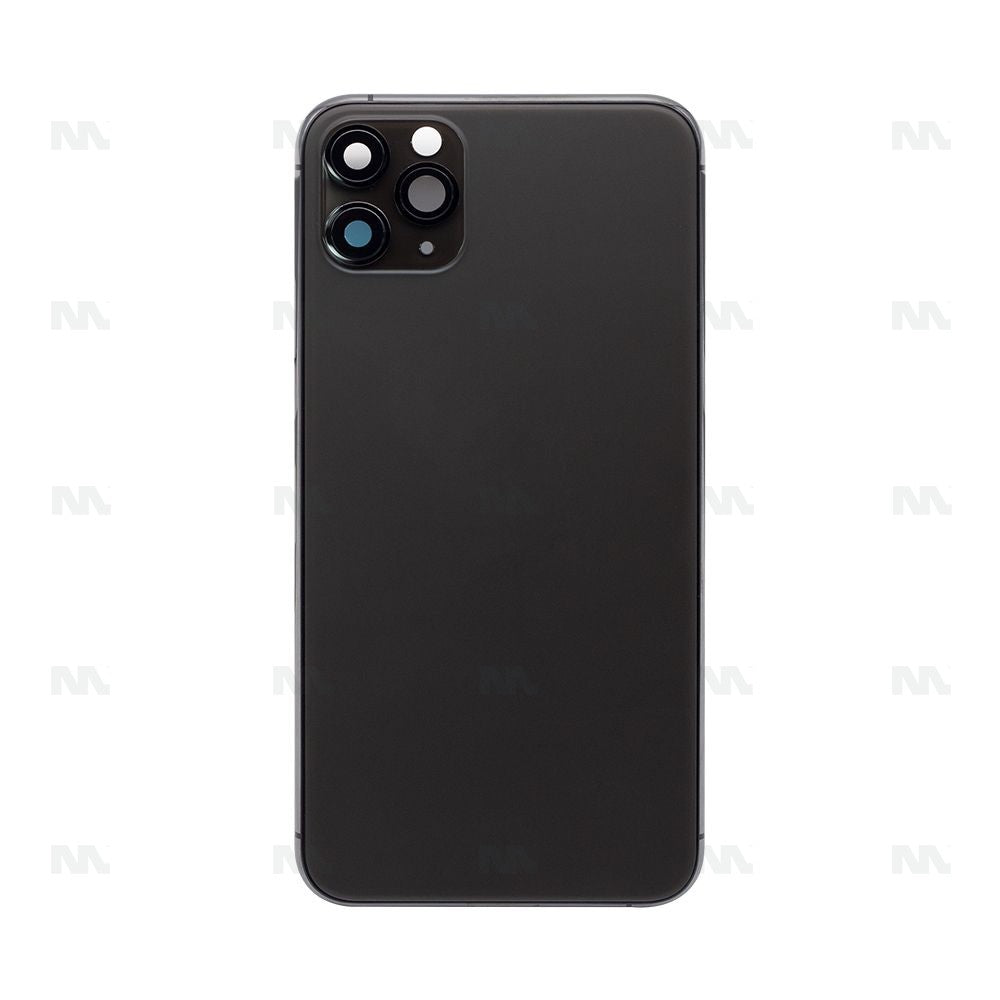 Carcasa Completa iPhone 11 Pro Max Negra con Piezas Pequeñas Incluidas Sin Batería ni Cámara Trasera Repuesto