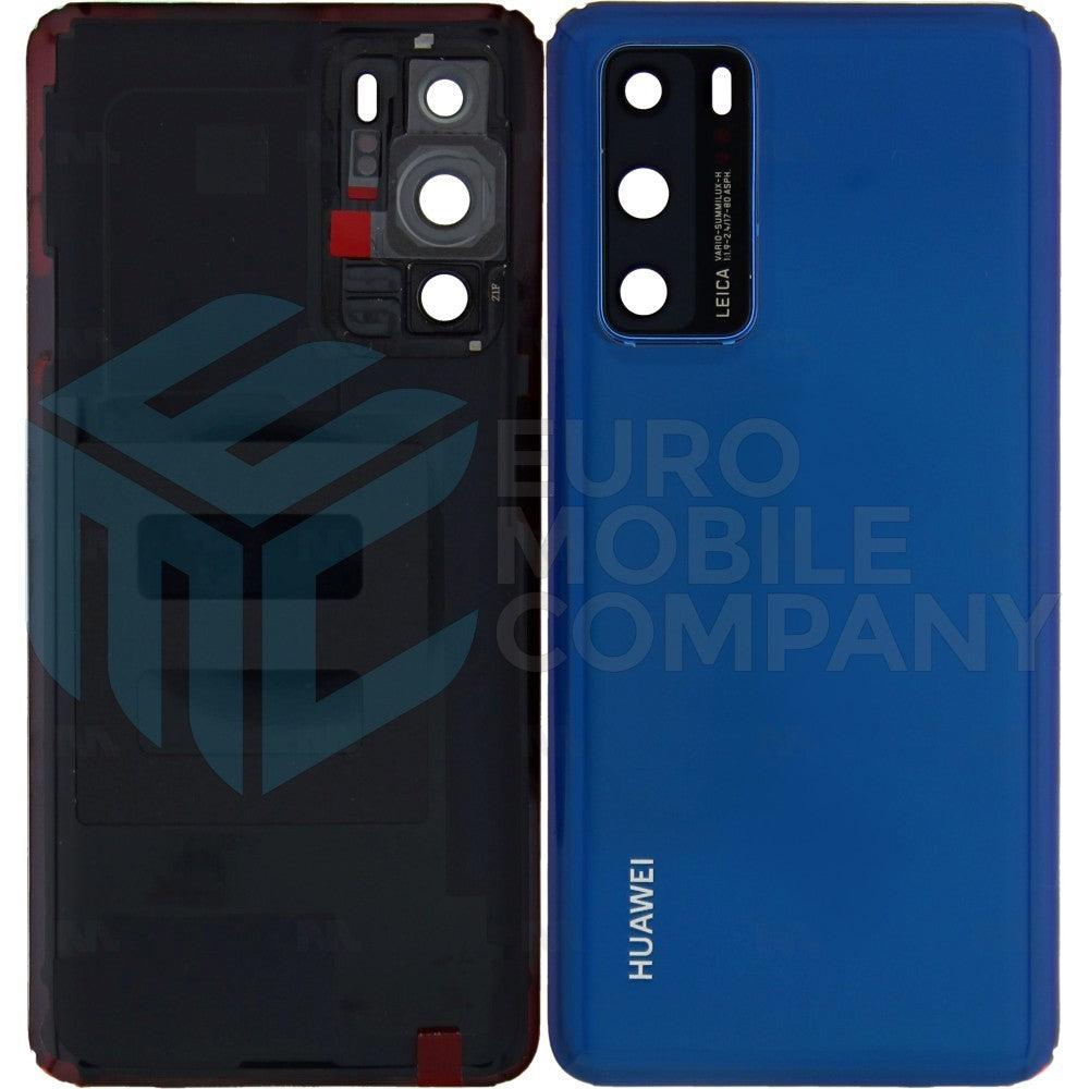 Huawei P40 Back Cover With Lens Deep Sea Blue OEM