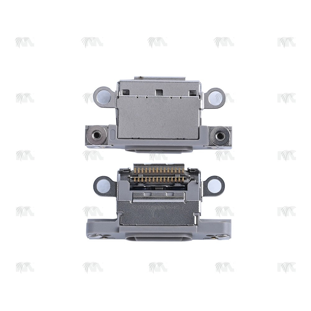 For Apple iPhone 16 Pro, 16 Pro Max System Charging Port White Titanium Pulled (10pcs)