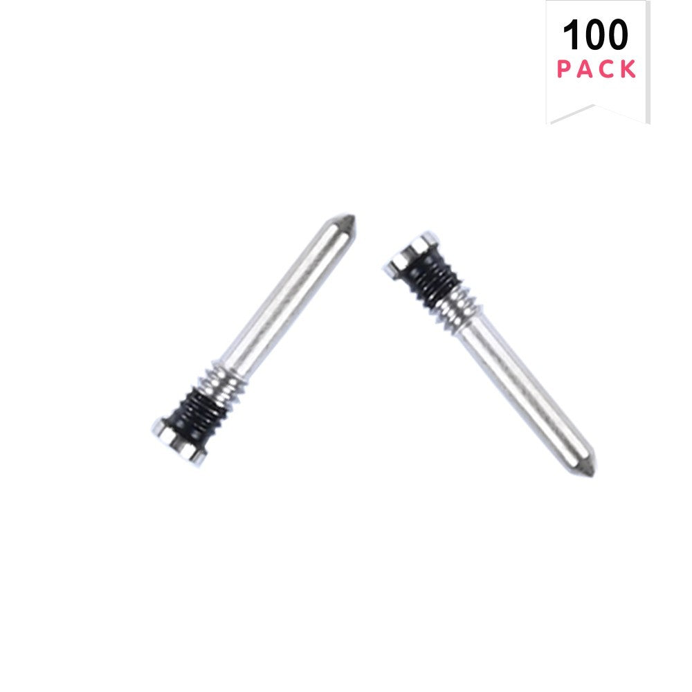 For iPhone 16, 16 Plus, 16 Pro, 16 Pro Max Bottom Screws Silver (100-Pack)